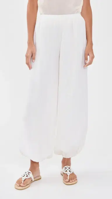 Faithfull Kortez inen Balloon Pants White | Thumbnail 2 Faithfull Kortez inen Balloon Pants White | Thumbnail 2