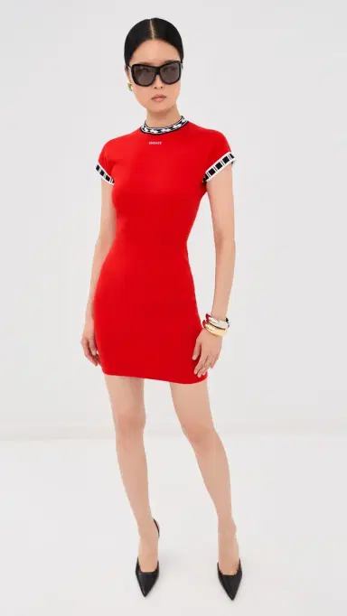 Versace Knit Dress Scarlet | Thumbnail 5 Versace Knit Dress Scarlet | Thumbnail 5