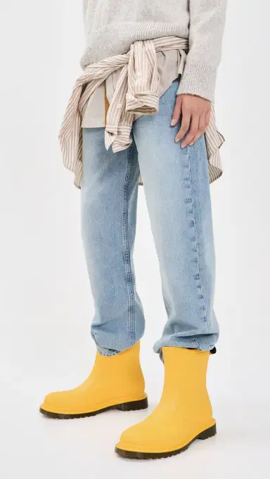 Dr. Martens 140 Pull On Rain Boots DMs Yellow | Thumbnail 3 Dr. Martens 140 Pull On Rain Boots DMs Yellow | Thumbnail 3