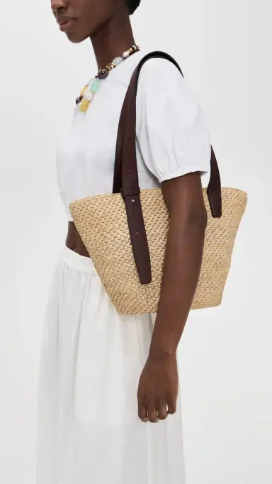 LIÉ STUDIO The Bianca Raffia Small Bag Natural One Size | Thumbnail 3 LIÉ STUDIO The Bianca Raffia Small Bag Natural One Size | Thumbnail 3
