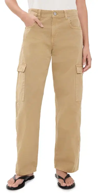 La Ligne Clark Cargo Twill Pants Camel | Thumbnail 1 La Ligne Clark Cargo Twill Pants Camel | Thumbnail 1