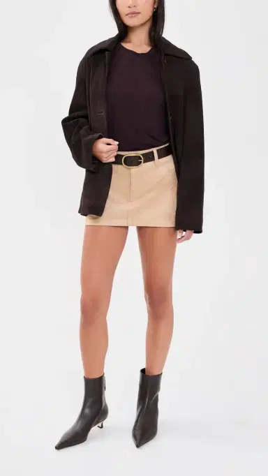 Show Me Your Mumu Faux Suede Vancouver Skort Beige Faux Suede | Thumbnail 5 Show Me Your Mumu Faux Suede Vancouver Skort Beige Faux Suede | Thumbnail 5