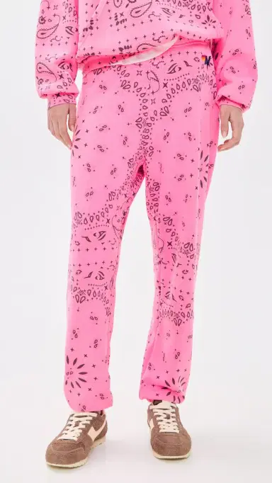 Aviator Nation Bandana Women's weatpants Neon Pink | Thumbnail 2 Aviator Nation Bandana Women's weatpants Neon Pink | Thumbnail 2