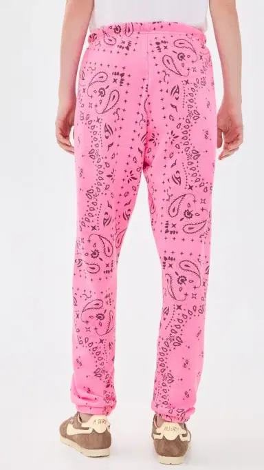 Aviator Nation Bandana Women's weatpants Neon Pink | Thumbnail 3 Aviator Nation Bandana Women's weatpants Neon Pink | Thumbnail 3