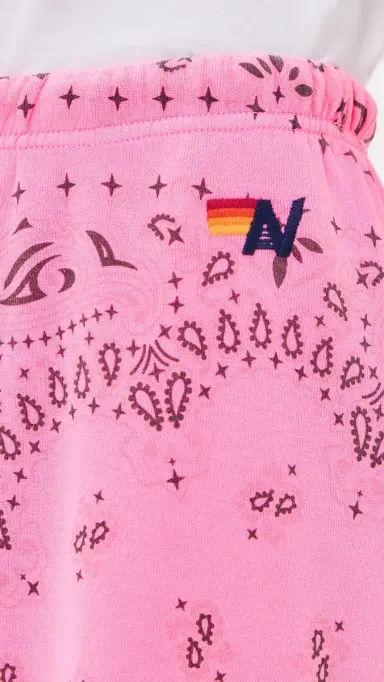 Aviator Nation Bandana Women's weatpants Neon Pink | Thumbnail 6 Aviator Nation Bandana Women's weatpants Neon Pink | Thumbnail 6