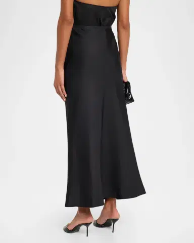 Loulou De Saison Eli Silk A-Line Maxi Skirt | Thumbnail 3 Loulou De Saison Eli Silk A-Line Maxi Skirt | Thumbnail 3