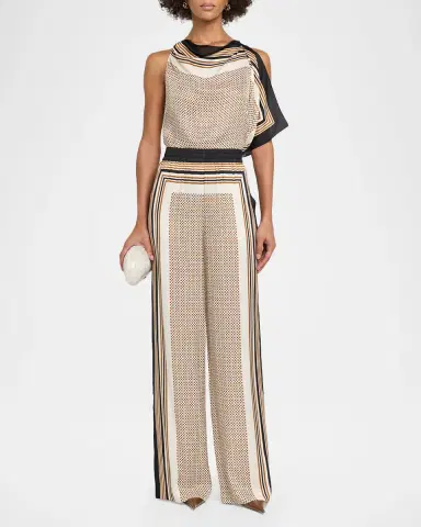 A.L.C. Tyler Printed Satin Pants | Thumbnail 2 A.L.C. Tyler Printed Satin Pants | Thumbnail 2