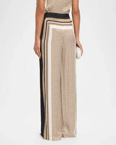 A.L.C. Tyler Printed Satin Pants | Thumbnail 3 A.L.C. Tyler Printed Satin Pants | Thumbnail 3