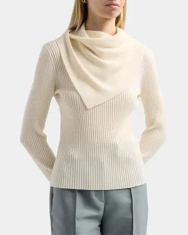 Zimmermann Valiant Merino Scarf Sweater | Thumbnail 5 Zimmermann Valiant Merino Scarf Sweater | Thumbnail 5