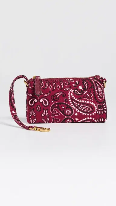 Madewell Bandana Mini Pouch Keychain Barn Red One Size | Thumbnail 2 Madewell Bandana Mini Pouch Keychain Barn Red One Size | Thumbnail 2