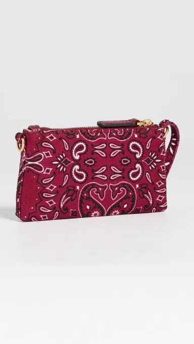 Madewell Bandana Mini Pouch Keychain Barn Red One Size | Thumbnail 3 Madewell Bandana Mini Pouch Keychain Barn Red One Size | Thumbnail 3