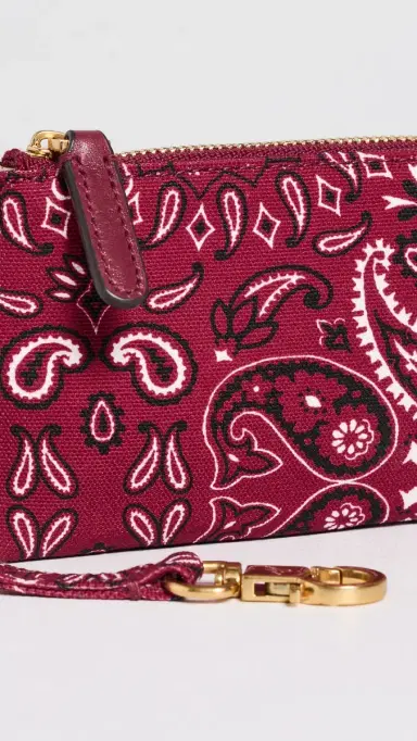 Madewell Bandana Mini Pouch Keychain Barn Red One Size | Thumbnail 4 Madewell Bandana Mini Pouch Keychain Barn Red One Size | Thumbnail 4