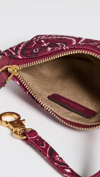 Madewell Bandana Mini Pouch Keychain Barn Red One Size | Thumbnail 5 Madewell Bandana Mini Pouch Keychain Barn Red One Size | Thumbnail 5
