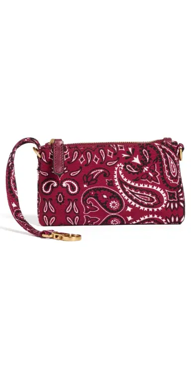 Madewell Bandana Mini Pouch Keychain Barn Red One Size | Thumbnail 1 Madewell Bandana Mini Pouch Keychain Barn Red One Size | Thumbnail 1