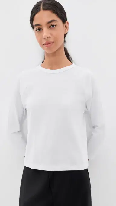 LESET Margo Baseball Tee White | Thumbnail 2 LESET Margo Baseball Tee White | Thumbnail 2