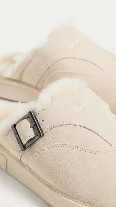 Brunch Amour Suede Shearling Slippers Beige | Thumbnail 6 Brunch Amour Suede Shearling Slippers Beige | Thumbnail 6