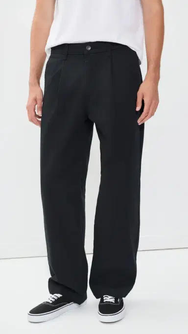 Levi's Loose Pleated Work Chinos Mineral Black Twill | Thumbnail 2 Levi's Loose Pleated Work Chinos Mineral Black Twill | Thumbnail 2