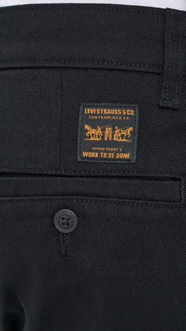 Levi's Loose Pleated Work Chinos Mineral Black Twill | Thumbnail 6 Levi's Loose Pleated Work Chinos Mineral Black Twill | Thumbnail 6
