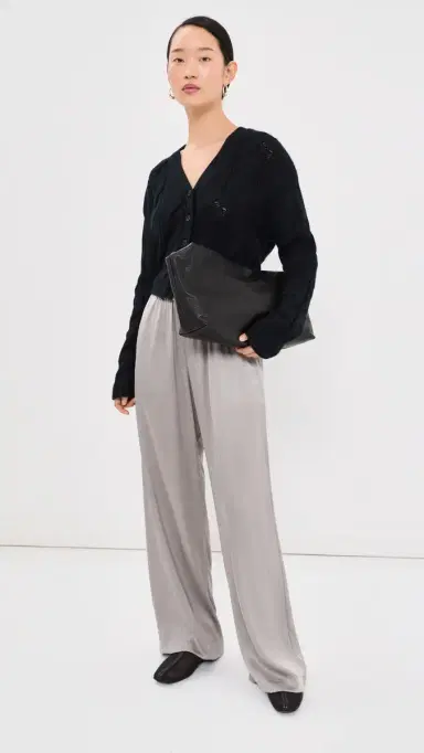 Sablyn Jolie Cropped Cashmere Cable Cardigan Black | Thumbnail 5 Sablyn Jolie Cropped Cashmere Cable Cardigan Black | Thumbnail 5