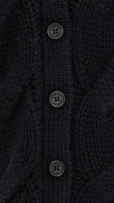 Sablyn Jolie Cropped Cashmere Cable Cardigan Black | Thumbnail 6 Sablyn Jolie Cropped Cashmere Cable Cardigan Black | Thumbnail 6