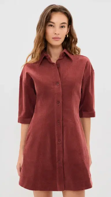 Apiece Apart Luz Mini Dress Cinnamon | Thumbnail 2 Apiece Apart Luz Mini Dress Cinnamon | Thumbnail 2