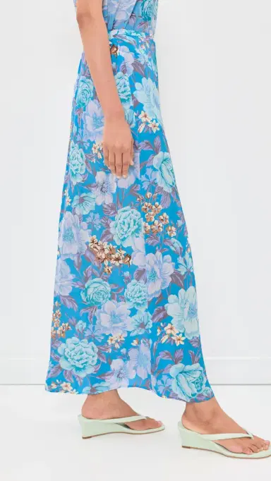 La Maregold imone Skirt Turquoise Garden ymphony | Thumbnail 4 La Maregold imone Skirt Turquoise Garden ymphony | Thumbnail 4