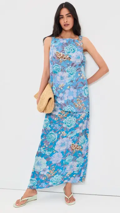 La Maregold imone Skirt Turquoise Garden ymphony | Thumbnail 5 La Maregold imone Skirt Turquoise Garden ymphony | Thumbnail 5