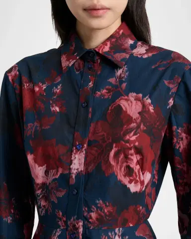 Erdem Floral Cotton Midi Shirtdress | Thumbnail 5 Erdem Floral Cotton Midi Shirtdress | Thumbnail 5
