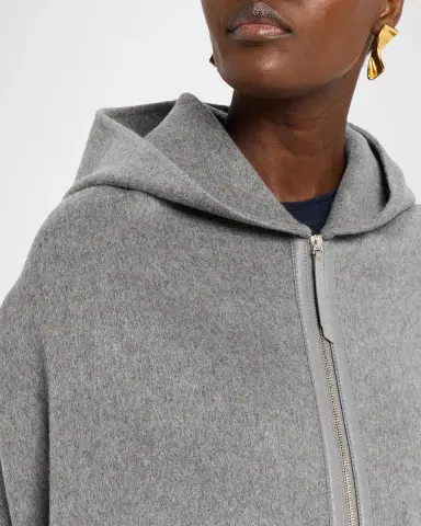 Lafayette 148 New York Fringed Double-Face Cashmere Hooded Poncho | Thumbnail 5 Lafayette 148 New York Fringed Double-Face Cashmere Hooded Poncho | Thumbnail 5