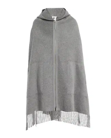Lafayette 148 New York Fringed Double-Face Cashmere Hooded Poncho | Thumbnail 1 Lafayette 148 New York Fringed Double-Face Cashmere Hooded Poncho | Thumbnail 1