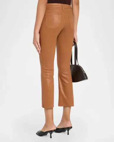 L'Agence Kendra High-Rise Coated Crop Flare Jeans | Thumbnail 3 L'Agence Kendra High-Rise Coated Crop Flare Jeans | Thumbnail 3