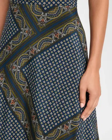 Veronica Beard Hartley Bandana Asymmetric Midi Skirt | Thumbnail 5 Veronica Beard Hartley Bandana Asymmetric Midi Skirt | Thumbnail 5