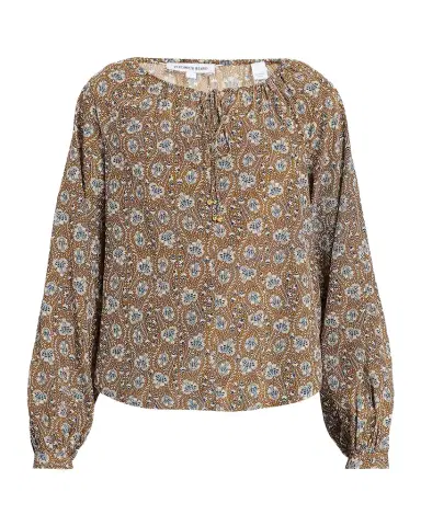 Veronica Beard Rhosen Floral Silk-Blend Blouse | Thumbnail 1 Veronica Beard Rhosen Floral Silk-Blend Blouse | Thumbnail 1