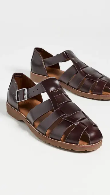 G.H. BASS G. H. Bass Reed Mini Lug Fisherman Sandals Brunette | Thumbnail 4 G.H. BASS G. H. Bass Reed Mini Lug Fisherman Sandals Brunette | Thumbnail 4