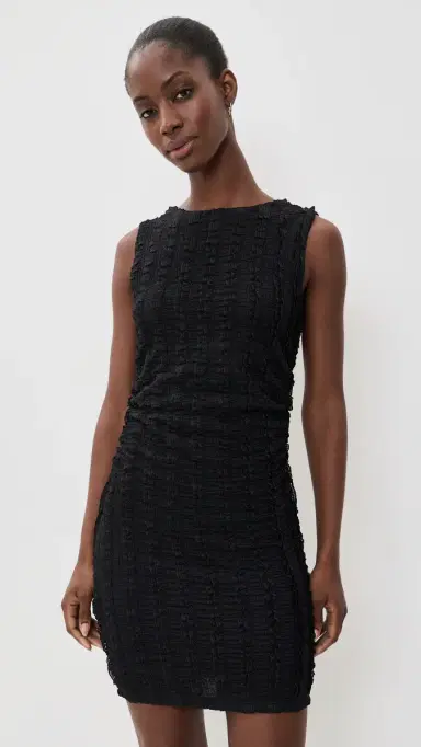 Veronica Beard Jean Charissa Mini Dress Black | Thumbnail 2 Veronica Beard Jean Charissa Mini Dress Black | Thumbnail 2