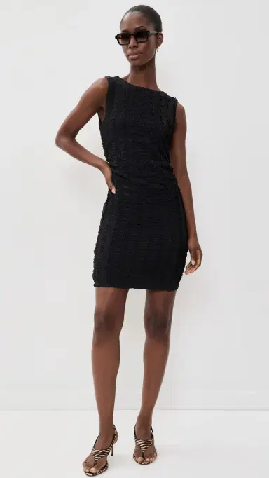 Veronica Beard Jean Charissa Mini Dress Black | Thumbnail 5 Veronica Beard Jean Charissa Mini Dress Black | Thumbnail 5