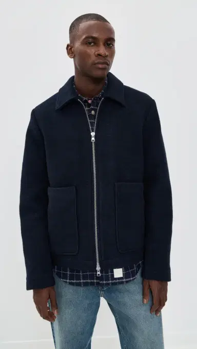 NN07 Gael Zip Jacket Navy Blue | Thumbnail 2 NN07 Gael Zip Jacket Navy Blue | Thumbnail 2