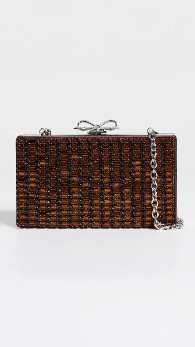 Self-Portrait Brown Chainmail Clutch Bag Color One Size | Thumbnail 2 Self-Portrait Brown Chainmail Clutch Bag Color One Size | Thumbnail 2