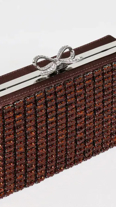 Self-Portrait Brown Chainmail Clutch Bag Color One Size | Thumbnail 5 Self-Portrait Brown Chainmail Clutch Bag Color One Size | Thumbnail 5