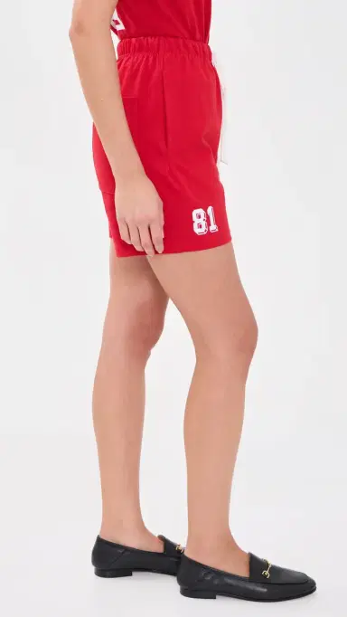 DANZY Vintage tyle occer Shorts Red | Thumbnail 4 DANZY Vintage tyle occer Shorts Red | Thumbnail 4