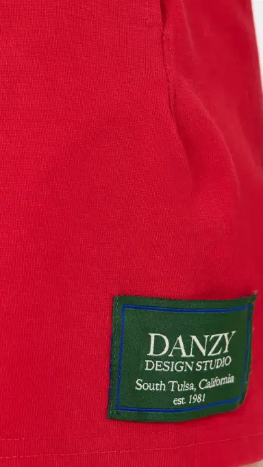 DANZY Vintage tyle occer Shorts Red | Thumbnail 6 DANZY Vintage tyle occer Shorts Red | Thumbnail 6