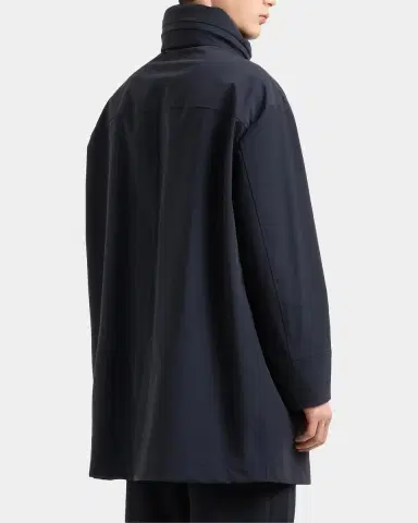 Giorgio Armani Men's Nylon Stretch Caban Coat | Thumbnail 4 Giorgio Armani Men's Nylon Stretch Caban Coat | Thumbnail 4