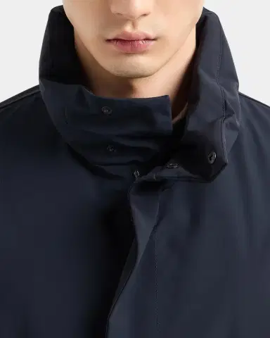 Giorgio Armani Men's Nylon Stretch Caban Coat | Thumbnail 5 Giorgio Armani Men's Nylon Stretch Caban Coat | Thumbnail 5