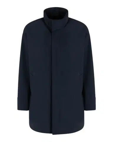 Giorgio Armani Men's Nylon Stretch Caban Coat | Thumbnail 1 Giorgio Armani Men's Nylon Stretch Caban Coat | Thumbnail 1