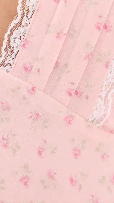 LoveShackFancy Yasmin Mini Dress Calico Peach | Thumbnail 6 LoveShackFancy Yasmin Mini Dress Calico Peach | Thumbnail 6