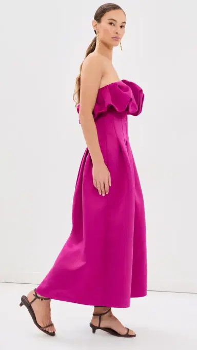 Ulla Johnson Cosima Strapless Satin Dress | Thumbnail 4 Ulla Johnson Cosima Strapless Satin Dress | Thumbnail 4