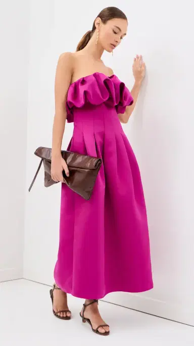 Ulla Johnson Cosima Strapless Satin Dress | Thumbnail 5 Ulla Johnson Cosima Strapless Satin Dress | Thumbnail 5