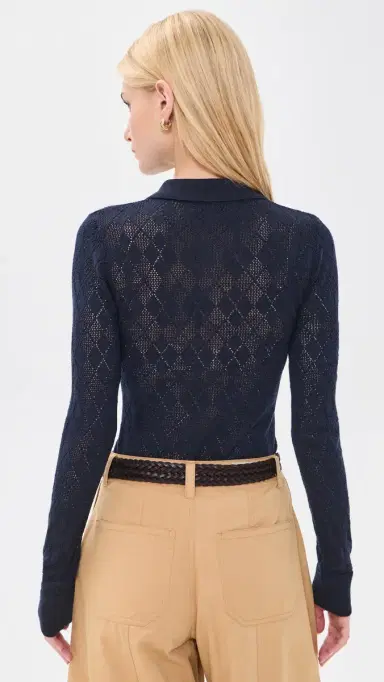 Sea Jane Argyle Polo Sweater | Thumbnail 3 Sea Jane Argyle Polo Sweater | Thumbnail 3