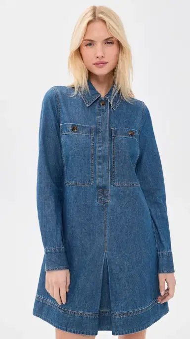 Veronica Beard Jean Pryce Mini Dress Bandit Light | Thumbnail 2 Veronica Beard Jean Pryce Mini Dress Bandit Light | Thumbnail 2