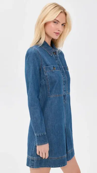 Veronica Beard Jean Pryce Mini Dress Bandit Light | Thumbnail 4 Veronica Beard Jean Pryce Mini Dress Bandit Light | Thumbnail 4